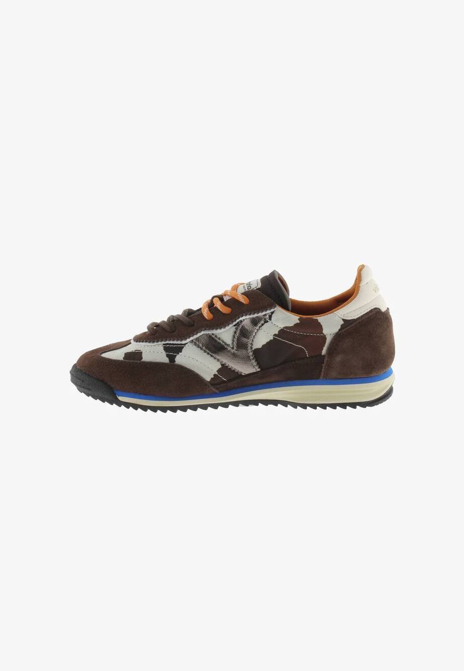 NEW VICTORIA women's saturno flat tennis sneakers in brown